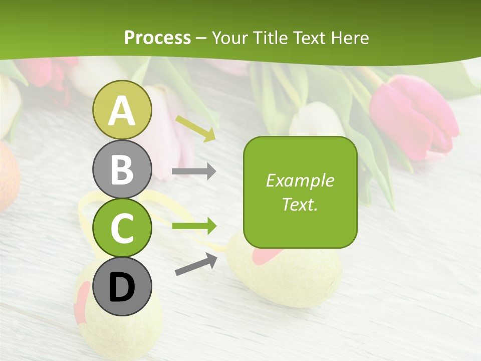 Blute Dekorieren Grukarte PowerPoint Template