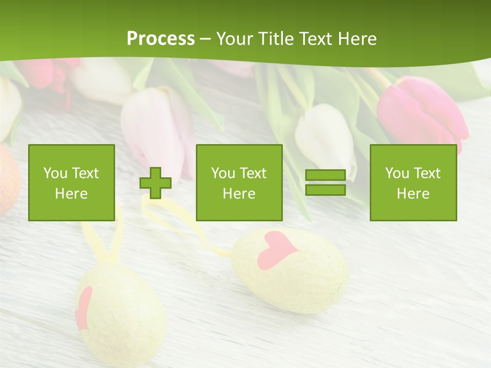 Blute Dekorieren Grukarte PowerPoint Template