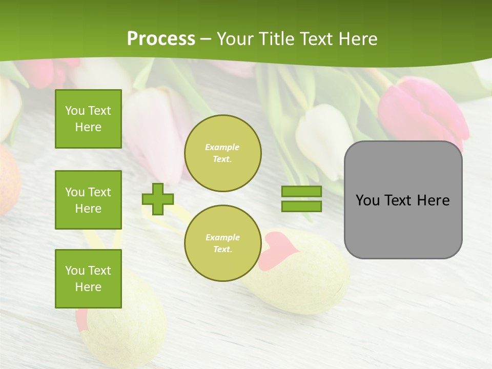 Blute Dekorieren Grukarte PowerPoint Template