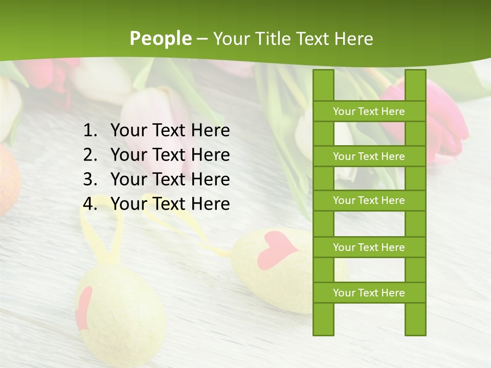 Blute Dekorieren Grukarte PowerPoint Template