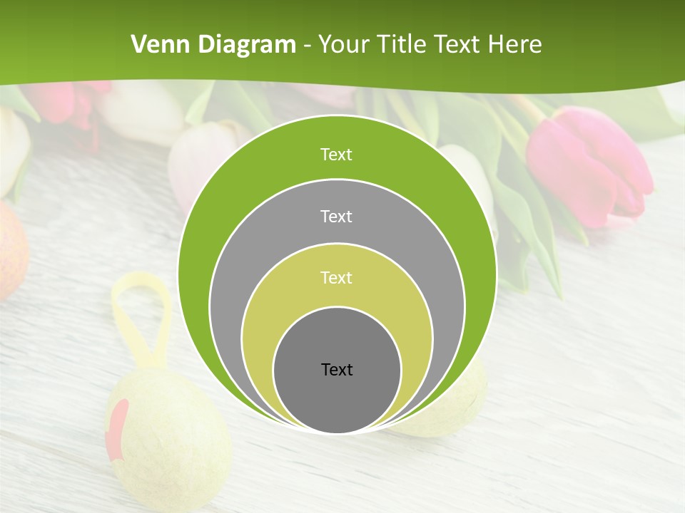 Blute Dekorieren Grukarte PowerPoint Template