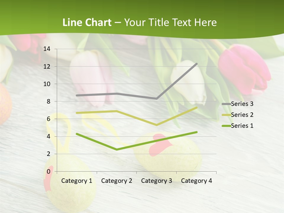 Blute Dekorieren Grukarte PowerPoint Template