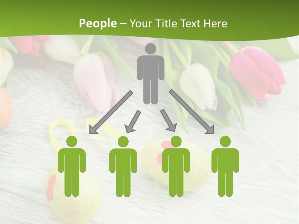 Blute Dekorieren Grukarte PowerPoint Template