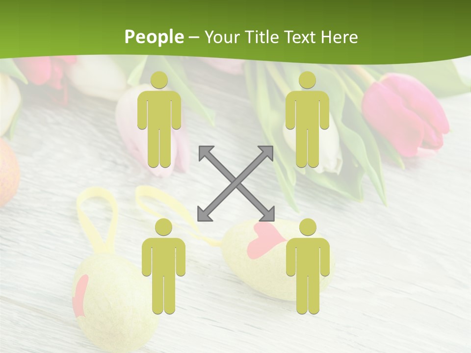 Blute Dekorieren Grukarte PowerPoint Template