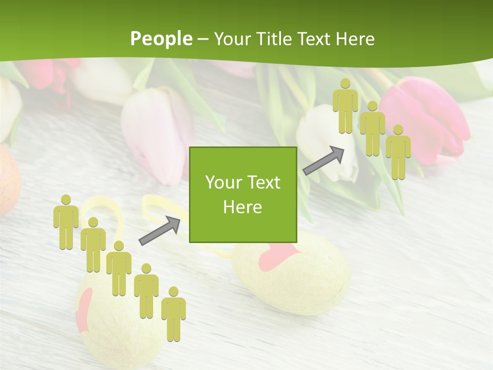 Blute Dekorieren Grukarte PowerPoint Template