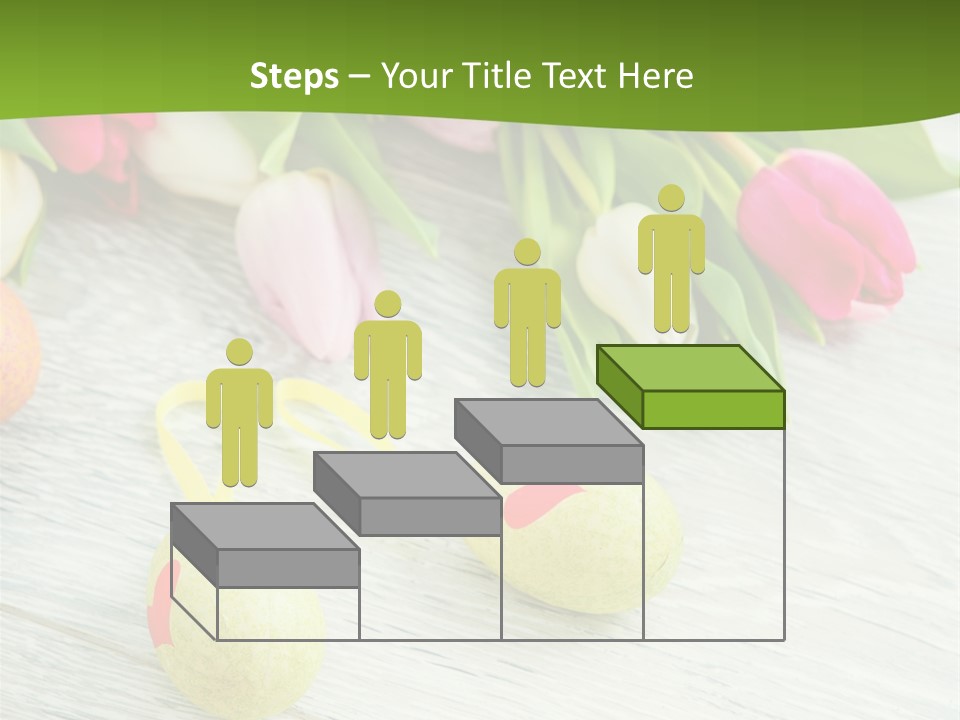 Blute Dekorieren Grukarte PowerPoint Template