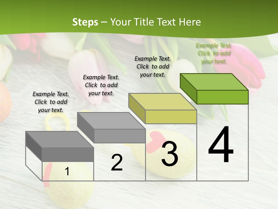 Blute Dekorieren Grukarte PowerPoint Template