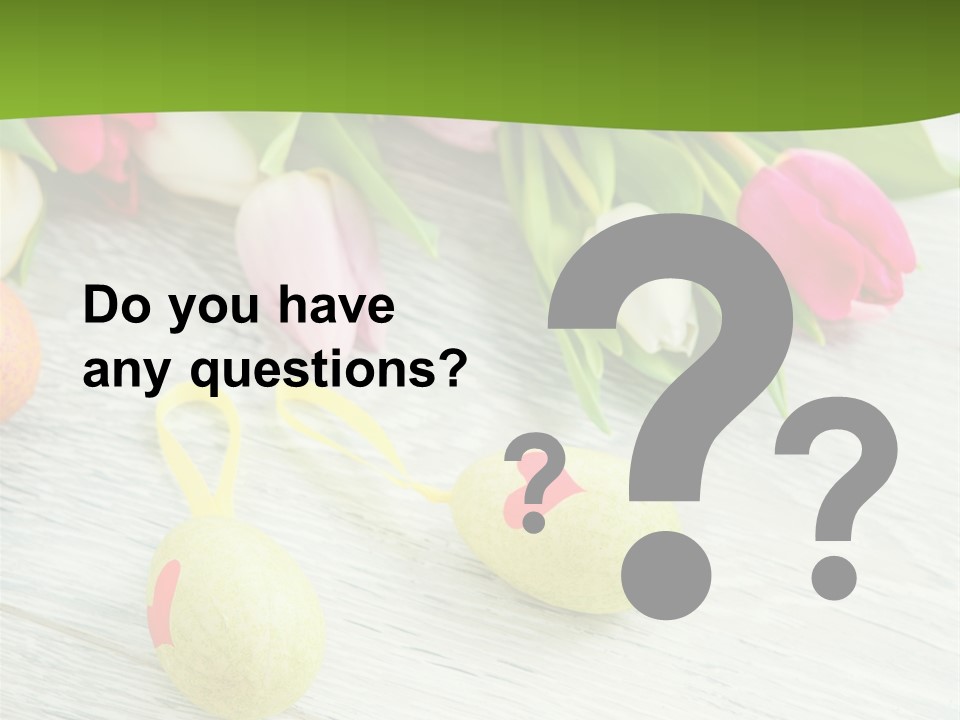 Blute Dekorieren Grukarte PowerPoint Template