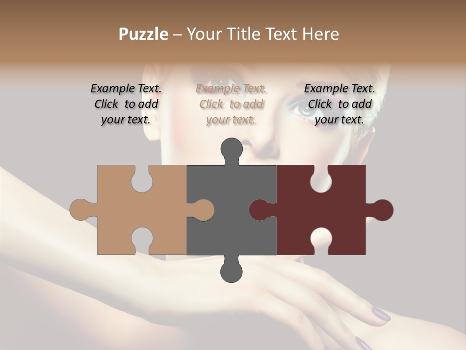 Bright Nails Face PowerPoint Template