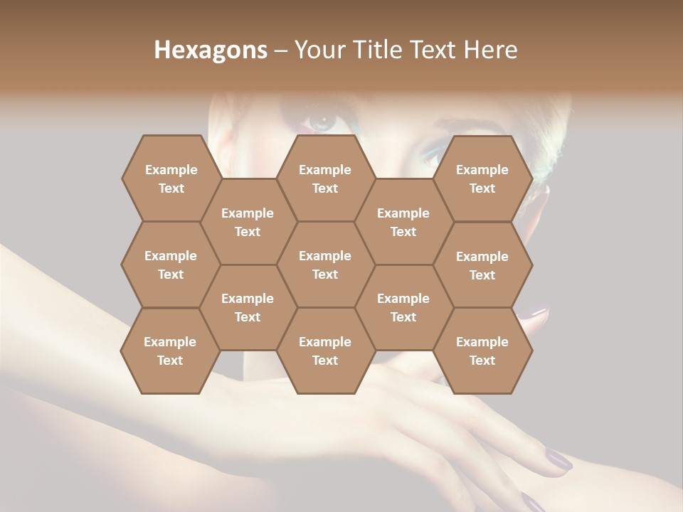 Bright Nails Face PowerPoint Template