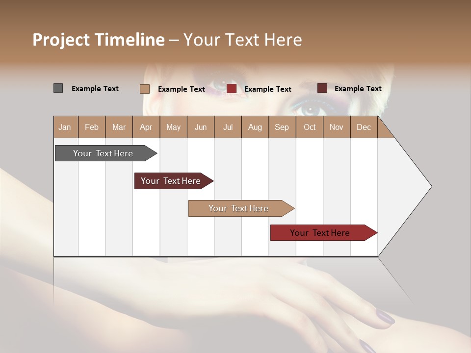 Bright Nails Face PowerPoint Template