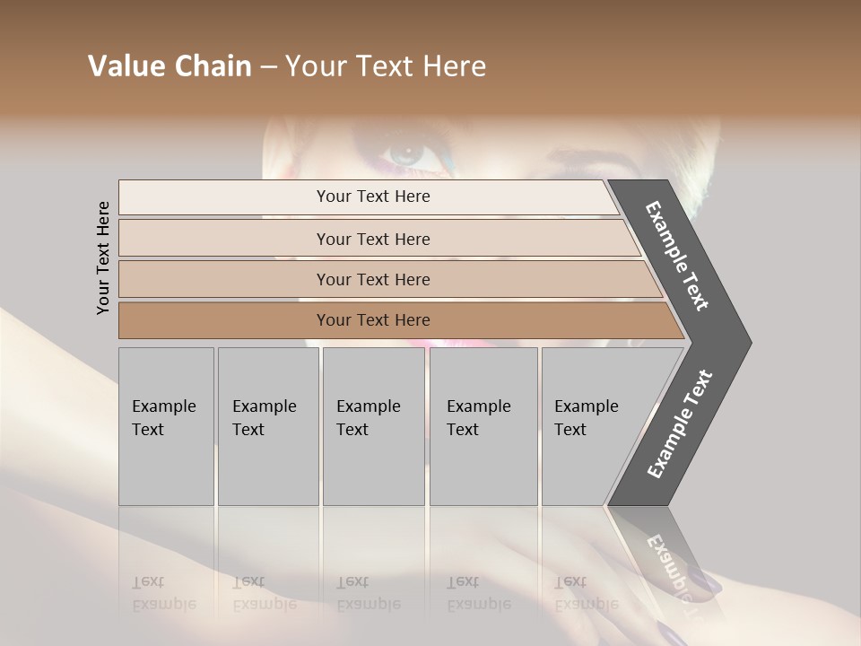 Bright Nails Face PowerPoint Template
