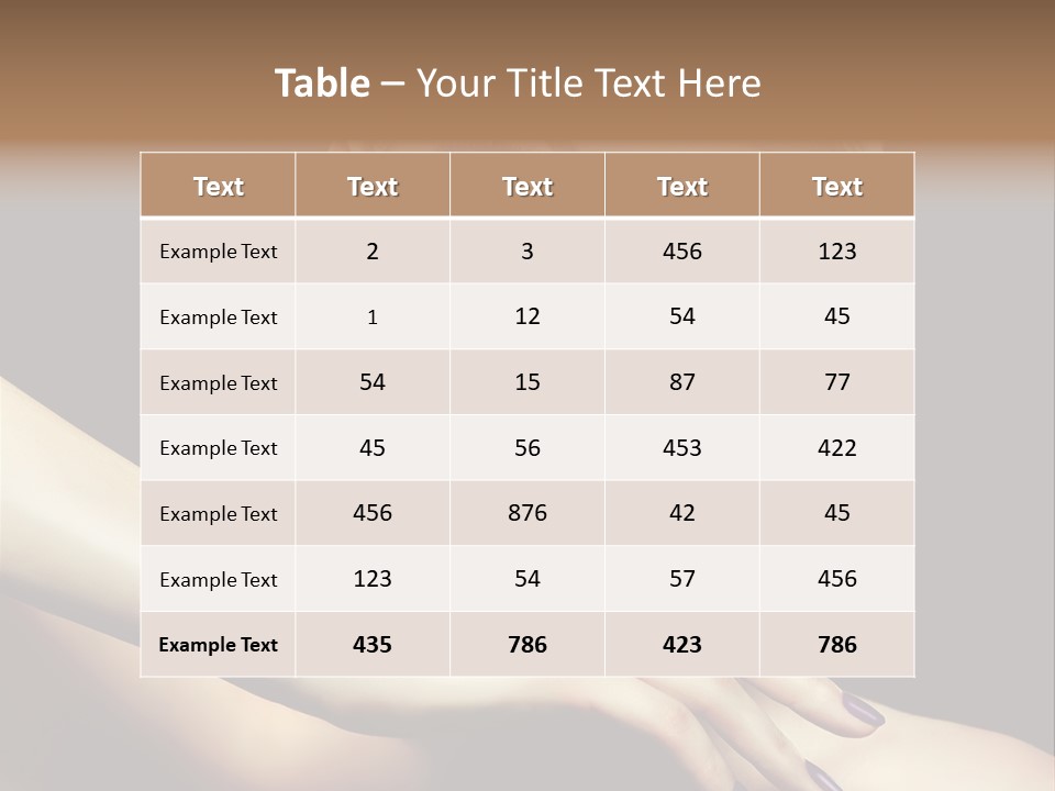 Bright Nails Face PowerPoint Template