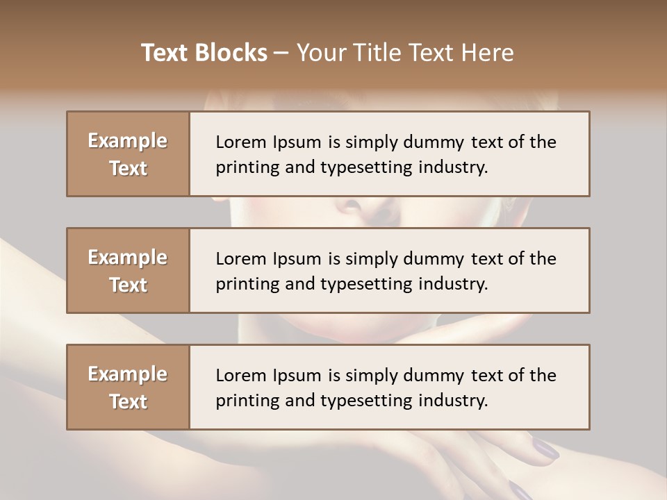 Bright Nails Face PowerPoint Template