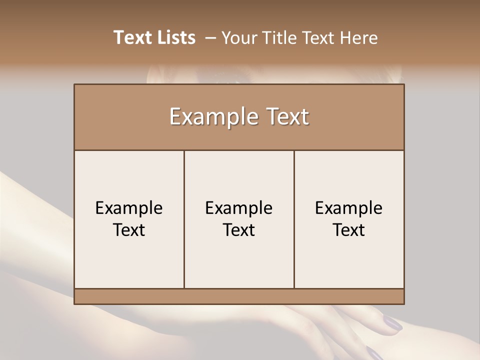 Bright Nails Face PowerPoint Template