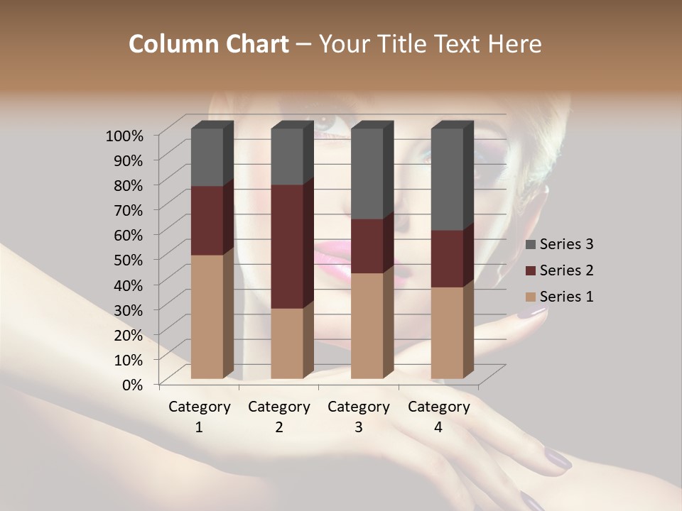 Bright Nails Face PowerPoint Template