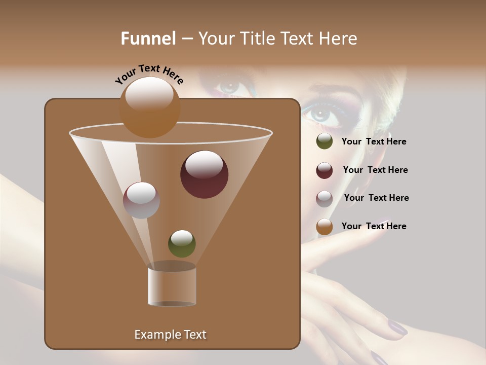 Bright Nails Face PowerPoint Template