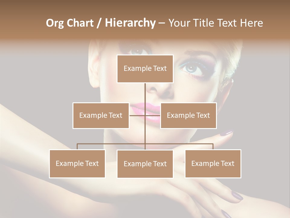 Bright Nails Face PowerPoint Template