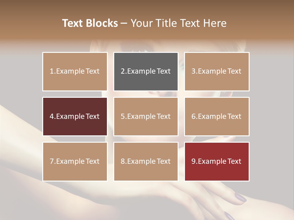 Bright Nails Face PowerPoint Template