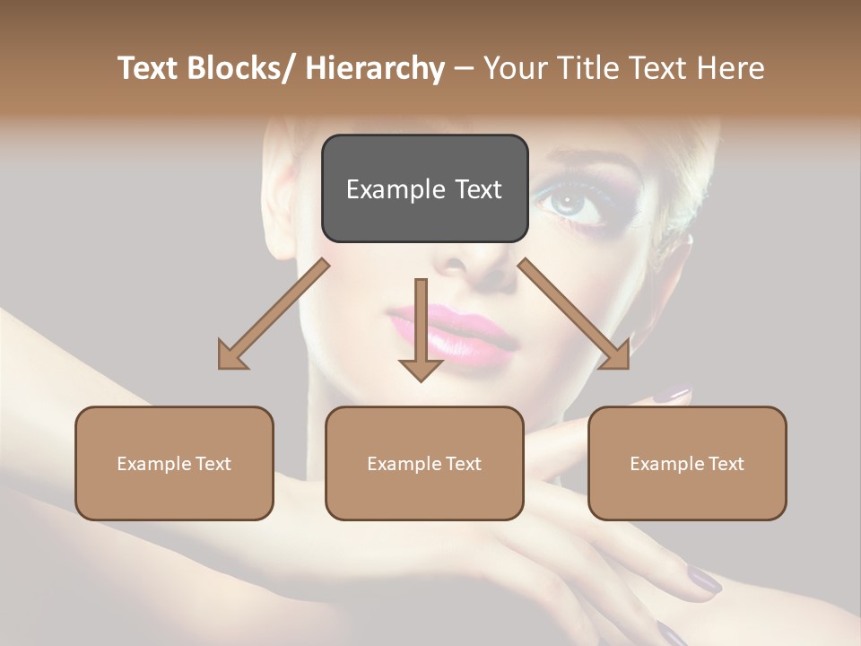 Bright Nails Face PowerPoint Template