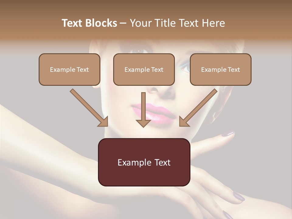 Bright Nails Face PowerPoint Template