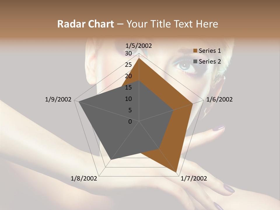 Bright Nails Face PowerPoint Template