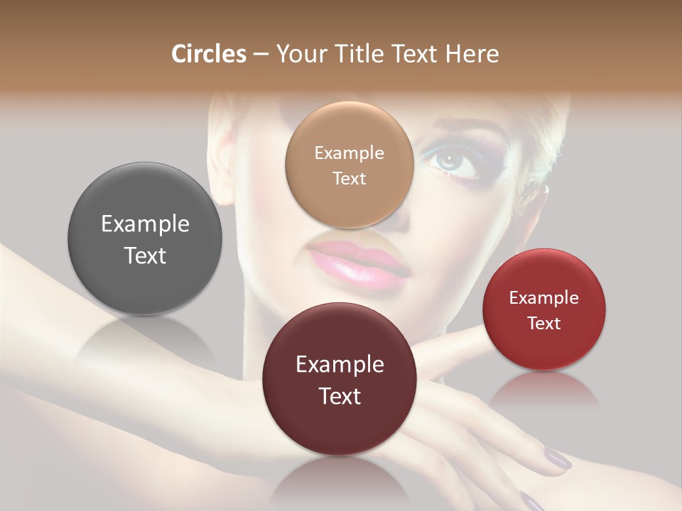 Bright Nails Face PowerPoint Template