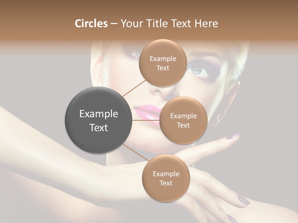 Bright Nails Face PowerPoint Template