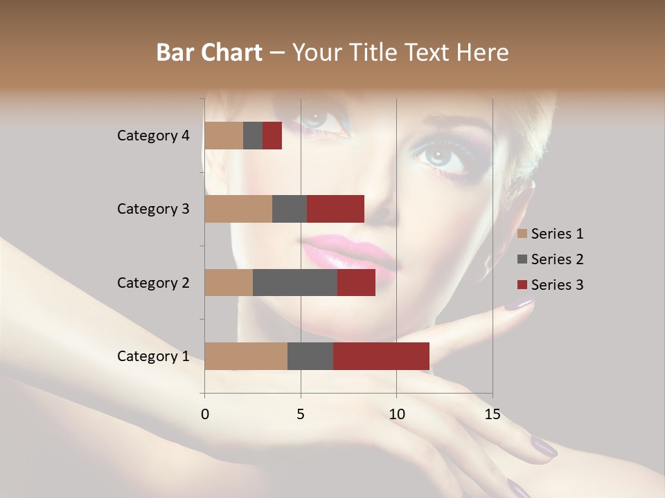 Bright Nails Face PowerPoint Template