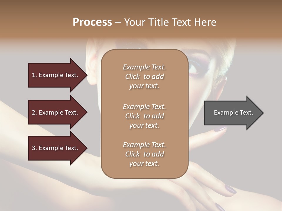 Bright Nails Face PowerPoint Template