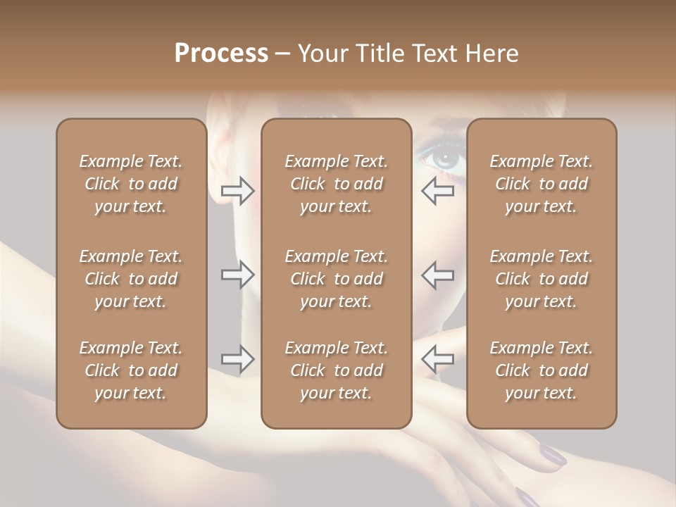 Bright Nails Face PowerPoint Template