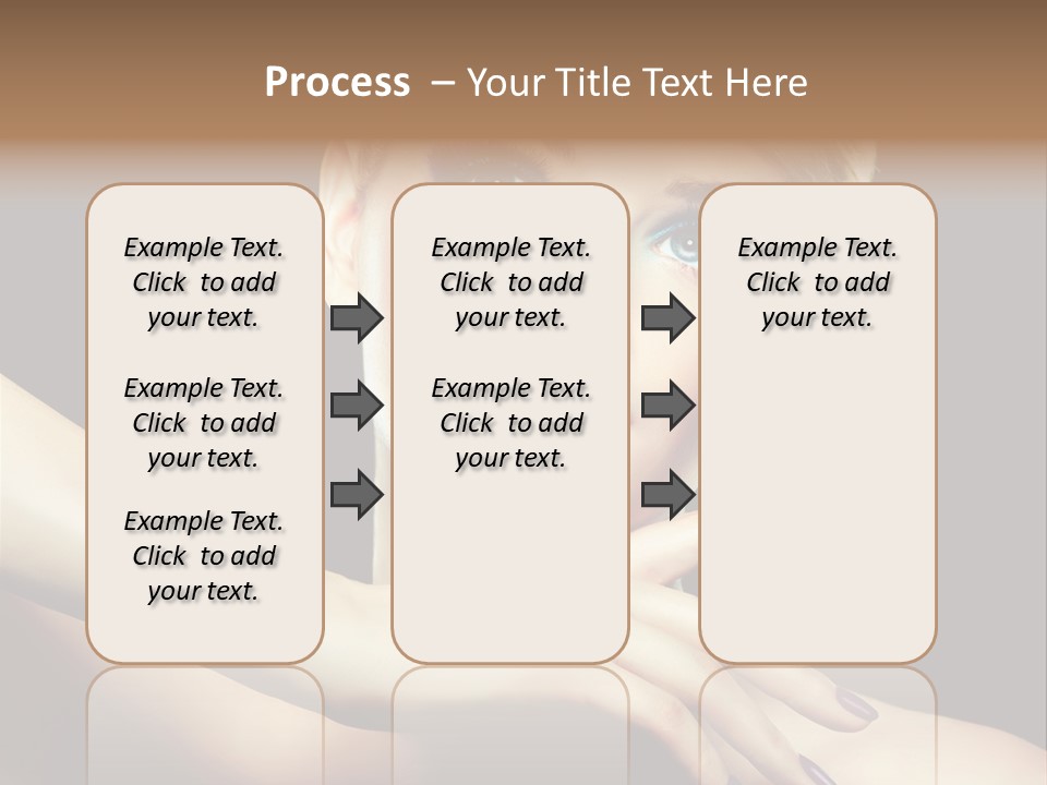 Bright Nails Face PowerPoint Template