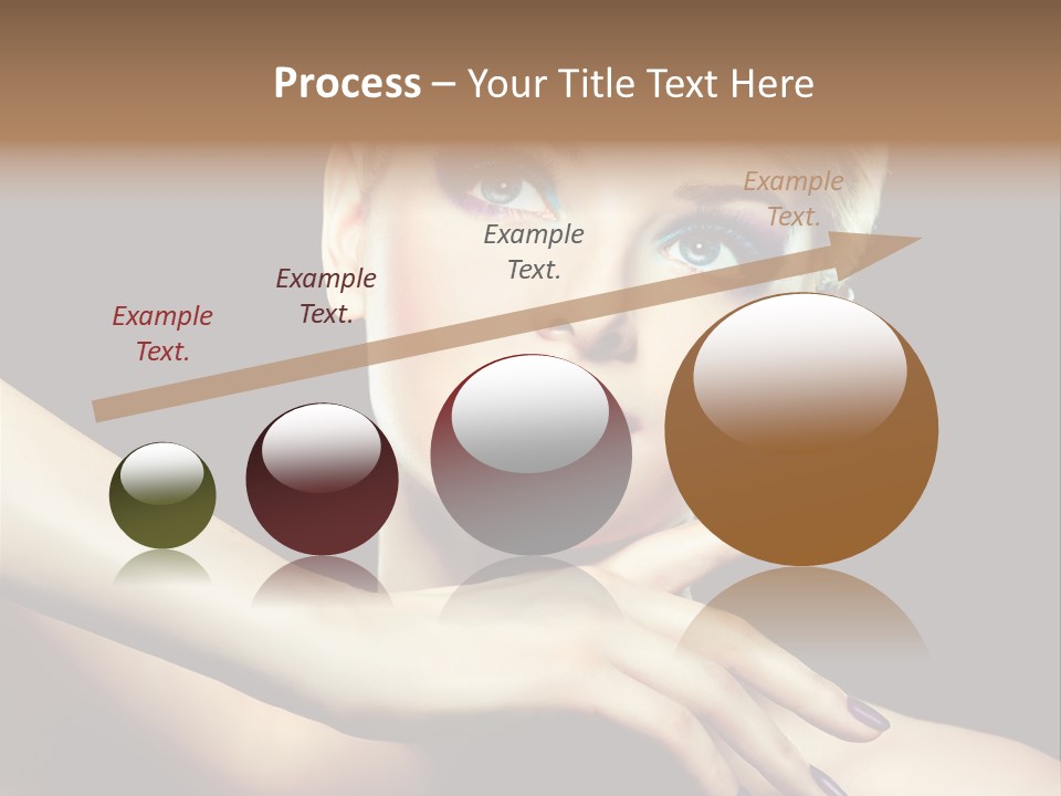 Bright Nails Face PowerPoint Template