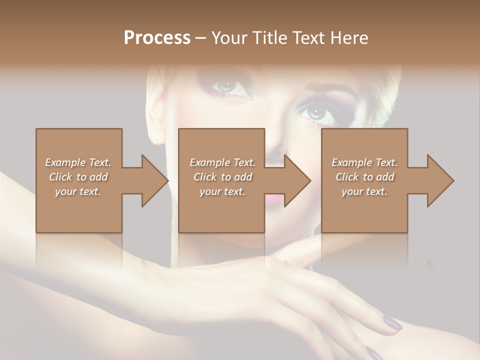 Bright Nails Face PowerPoint Template