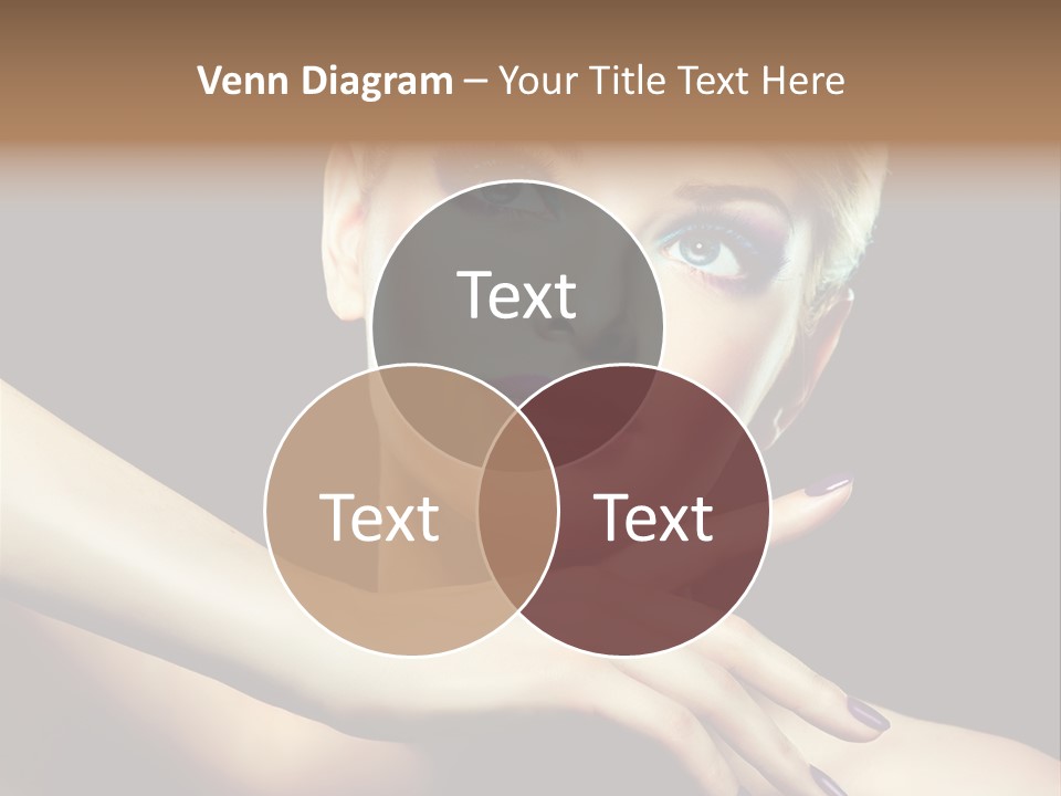 Bright Nails Face PowerPoint Template