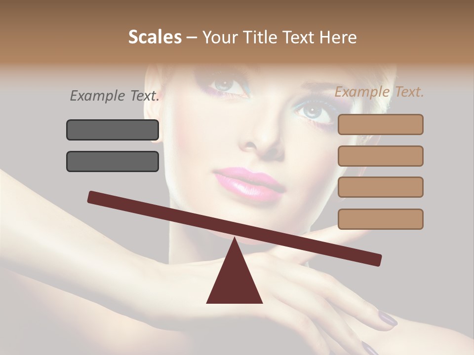 Bright Nails Face PowerPoint Template