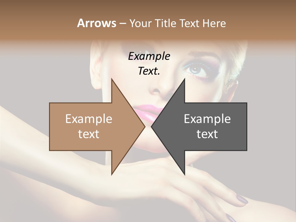 Bright Nails Face PowerPoint Template