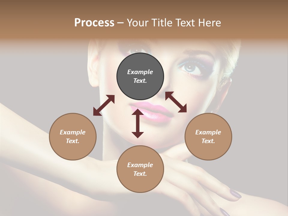 Bright Nails Face PowerPoint Template