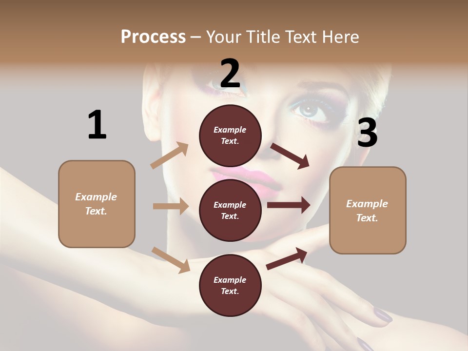 Bright Nails Face PowerPoint Template