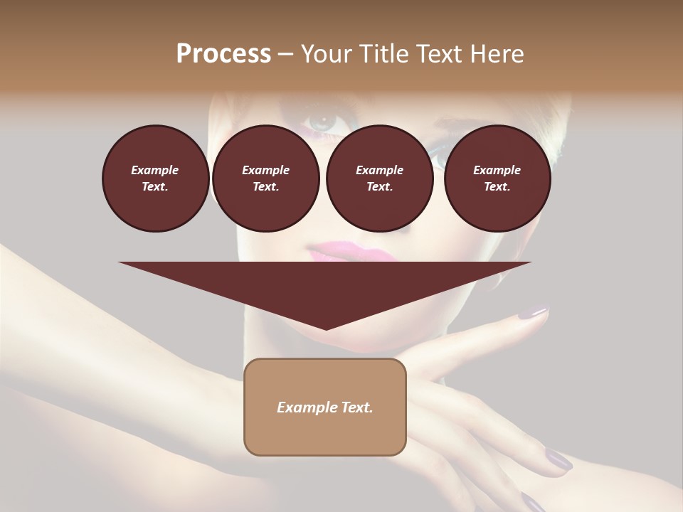 Bright Nails Face PowerPoint Template