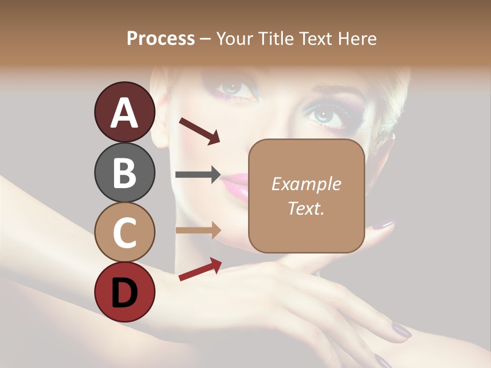 Bright Nails Face PowerPoint Template