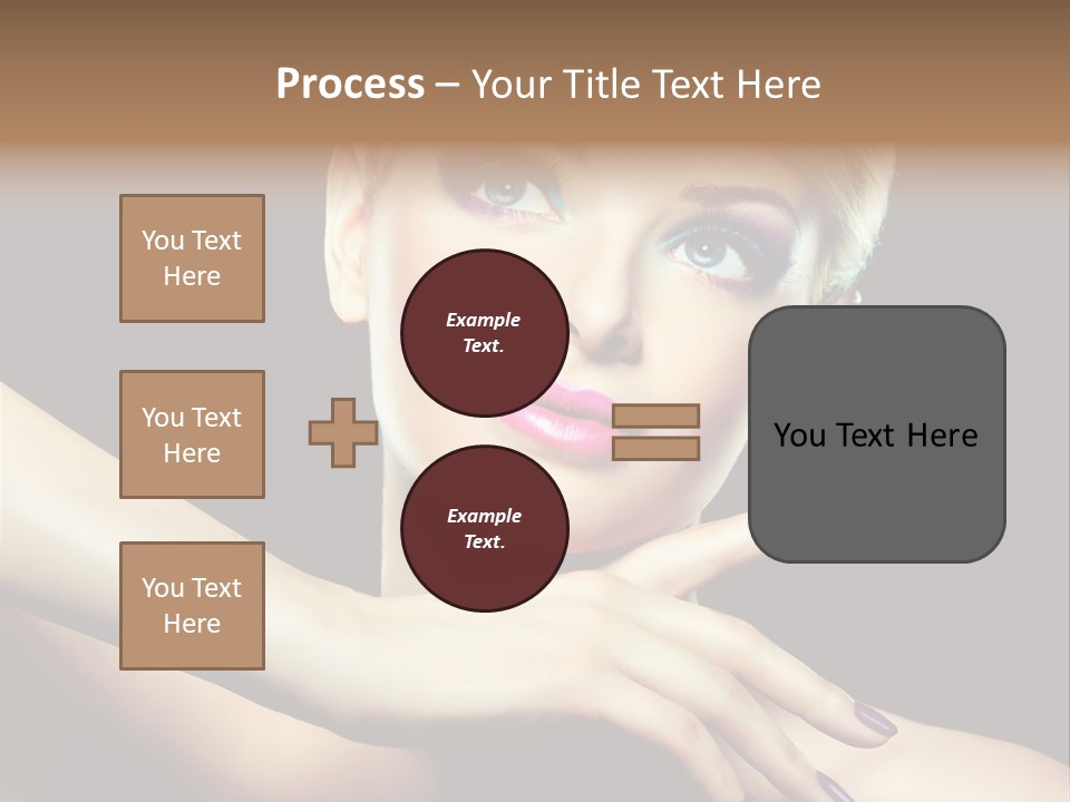 Bright Nails Face PowerPoint Template