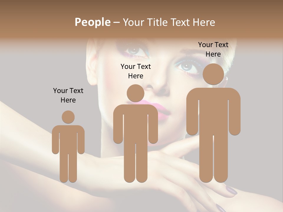 Bright Nails Face PowerPoint Template