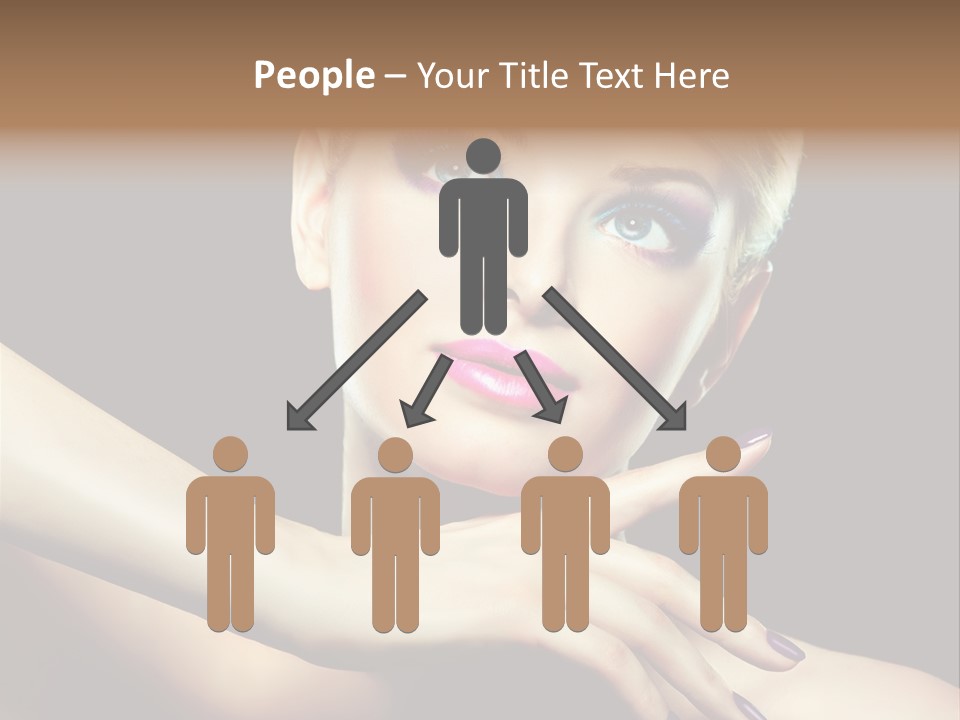 Bright Nails Face PowerPoint Template