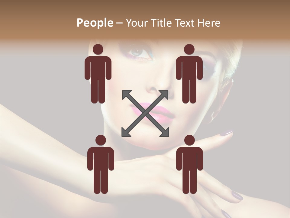 Bright Nails Face PowerPoint Template