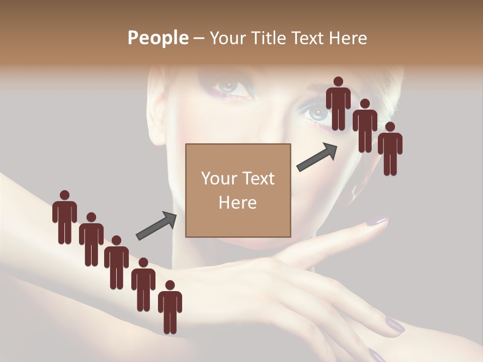 Bright Nails Face PowerPoint Template