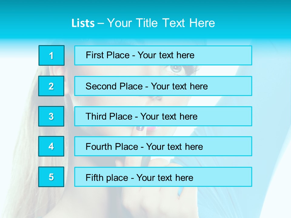 Glance Clean Nail Polish PowerPoint Template