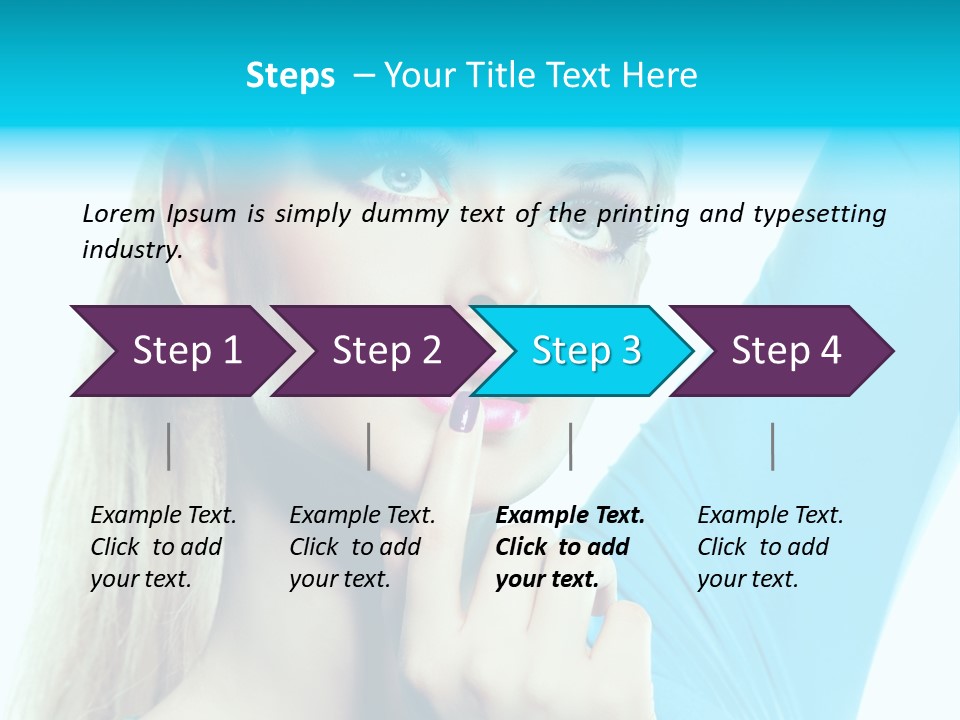 Glance Clean Nail Polish PowerPoint Template