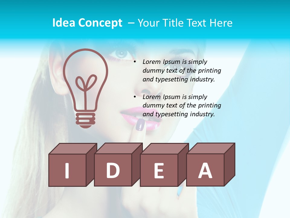 Glance Clean Nail Polish PowerPoint Template