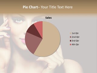 Model Makeup Looking PowerPoint Template